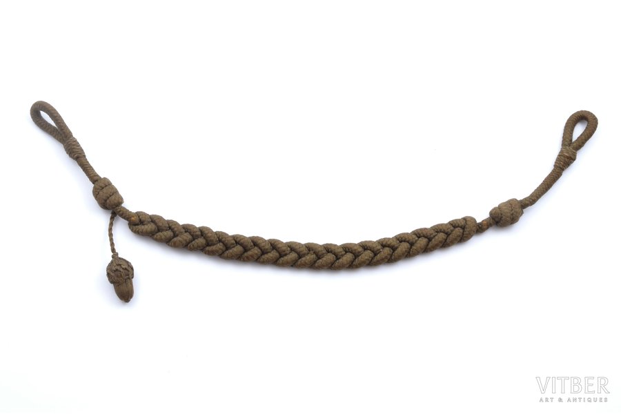aglet, Latvian Army, For excellent shooting, with 1 acorn, lenghth 43.5 cm, Latvia, the 20-30ties of 20th cent.