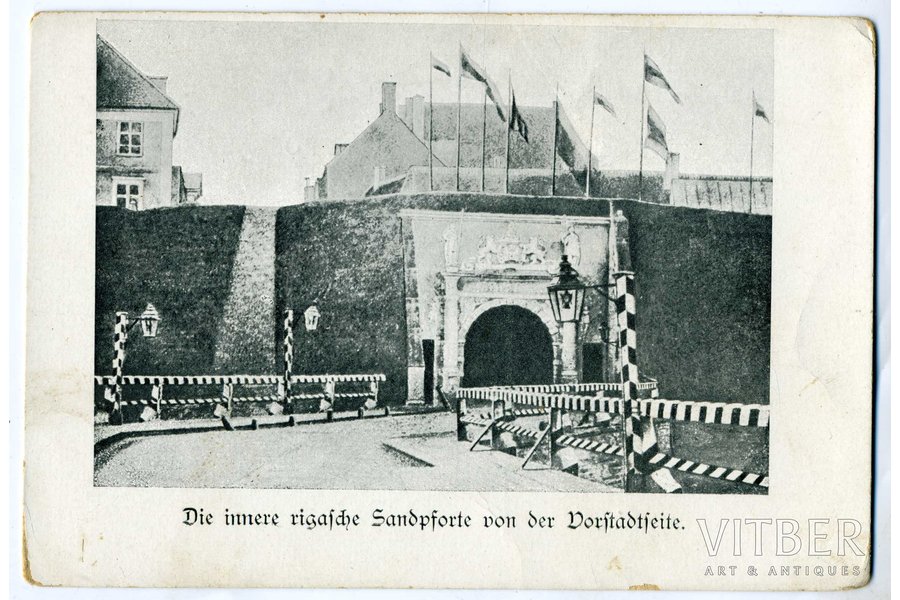 открытка, Латвия, Российская империя, начало 20-го века, 14x9,4 см