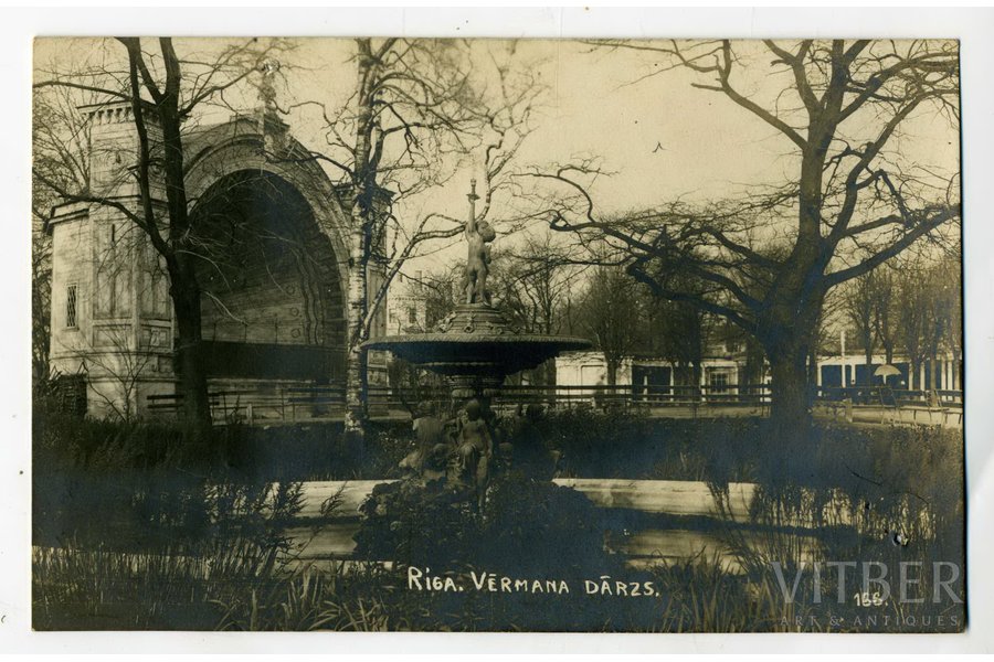 photography, Riga, Verman's garden, Latvia, 20-30ties of 20th cent., 13,4x8,5 cm