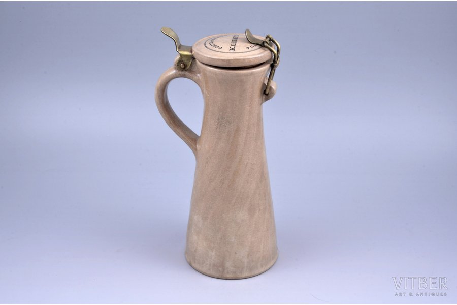 beer mug, made to order for company "K.O. Schitt", faience, Villeroy & Boch, Russia, the border of the 19th and the 20th centuries, h 23 cm