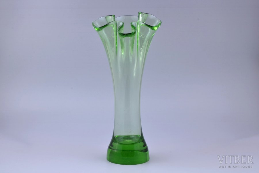 ваза, Ливанский Стекольный завод, Латвия, h 32.9 см