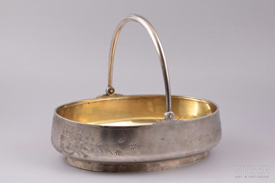 biscuit tray, silver, 84 stand...