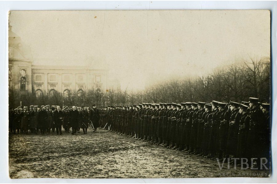 photography, Riga, November 18 military parade, Latvia, 20-30ties of 20th cent., 13,8x8,8 cm
