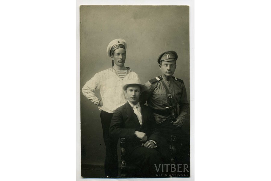 fotogrāfija, kara flotes jūrnieks, Krievijas impērija, 20. gs. sākums, 13,6x8,6 cm