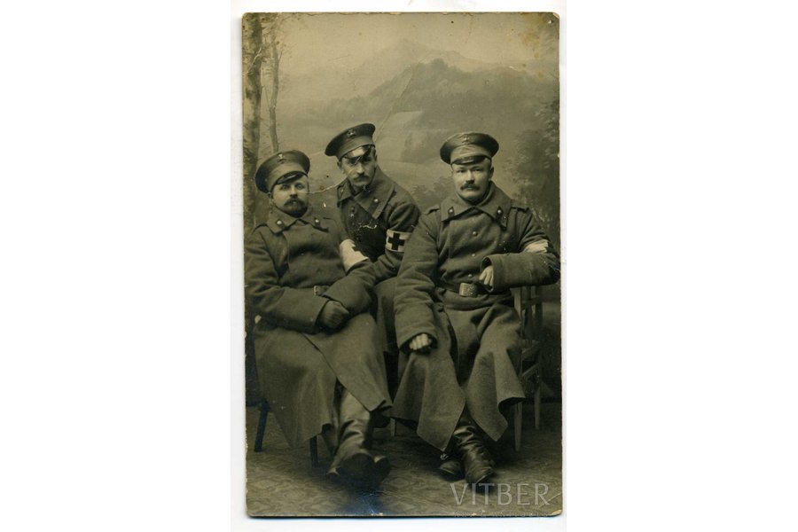 fotogrāfija, sanitāri, Krievijas impērija, 20. gs. sākums, 13,8x8,6 cm