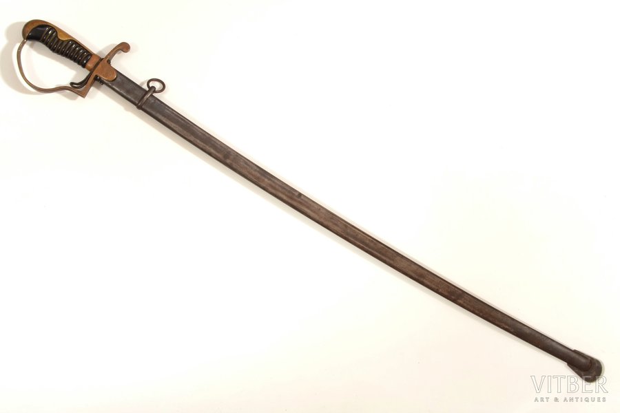zobens, I Pasaules karš, mod. 1889, kavalērija, kopējais garums 93.7 cm, asmeņa garums 80.4 cm, Vācija