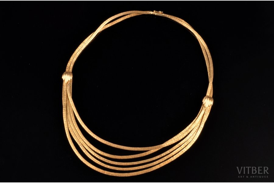 a necklace, gold, 750 standard, 51.13 g., the item's dimensions 43 cm, Italy, in original box