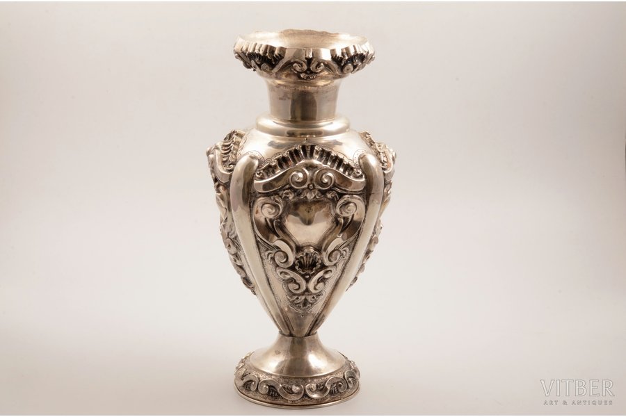 a vase, silver, 1034.70 g, h 33.8 cm, Portugal