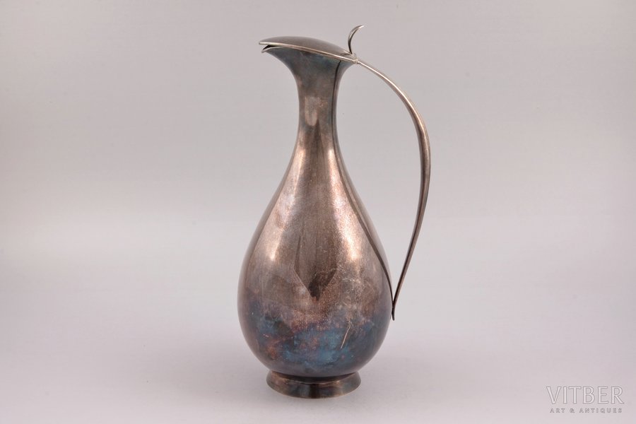 jug, silver, 476.60 g, h 26 cm, 1955, Finland