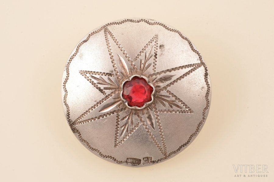 sakta, silver, 875 standard, 8.30 g., the item's dimensions Ø 3.5 cm, the 30ties of 20th cent., by Richard Ferdinand Windisch, Latvia