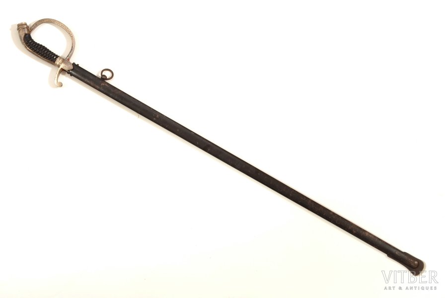 zobens, I Pasaules karš, kopējais garums 95.5 cm, asmeņa garums 81.5 cm, Bavārija, Vācija, 20. gs. sākums