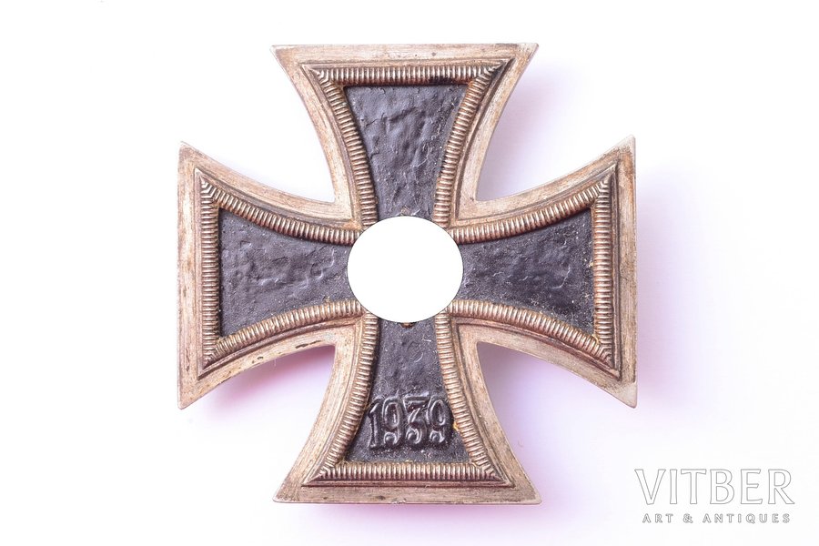 badge, Iron cross, 1st class, Germany, the 30ies of 20th cent., 44.3 x 44.3 mm