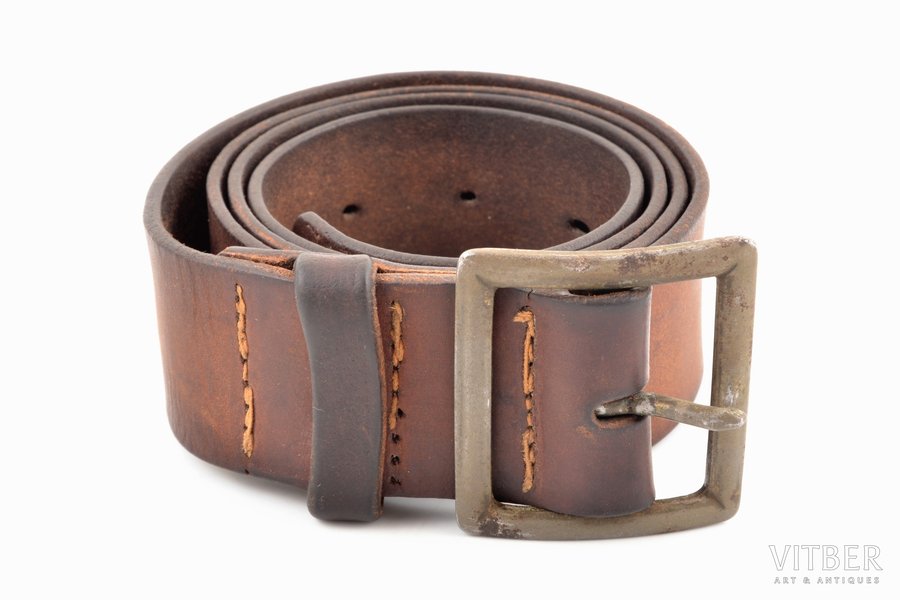 a belt, US Army, made for Soviet soldiers, World War II, lenghth 116 cm, manufactured by Frank Mashek & Co, USSR, USA, 1943