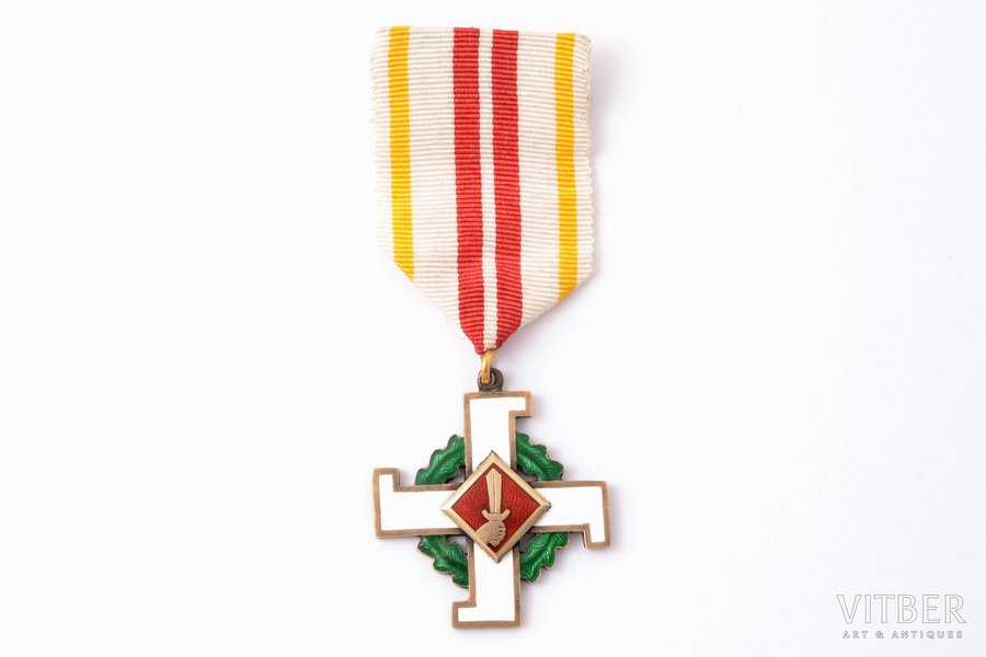 Крест Заслуг Айзсаргов, Латвия, 20е-30е годы 20го века, 45 x 40.6 мм
