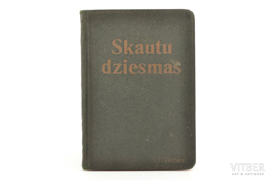 "Skautu dziesmas", sakopojis A. Lindenbergs, 1937 g., Latvijas skautu centrālā organizācija, Rīga, 106 lpp., 14 x 10 cm
