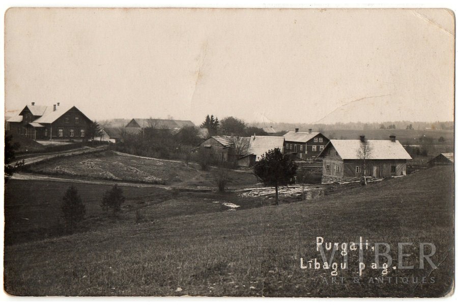 фотография, Пургали, Либагская волость, Латвия, 20-30е годы 20-го века, 8.7 x 13.5 см
