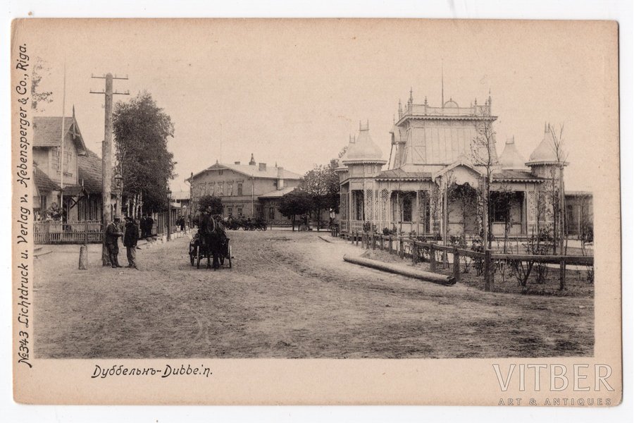 postcard, Rīgas Jūrmala, Dubulti, Latvia, Russia, beginning of 20th cent., 13,8x8,8 cm