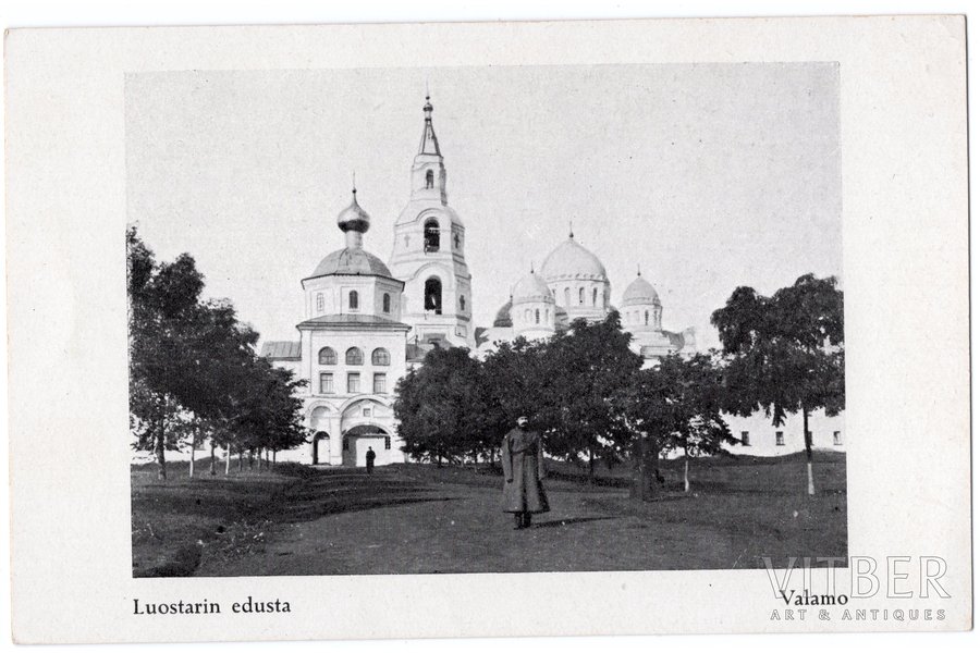 postcard, Valamo (Valaam), USSR, Finland, 20-30ties of 20th cent., 14,2x9 cm