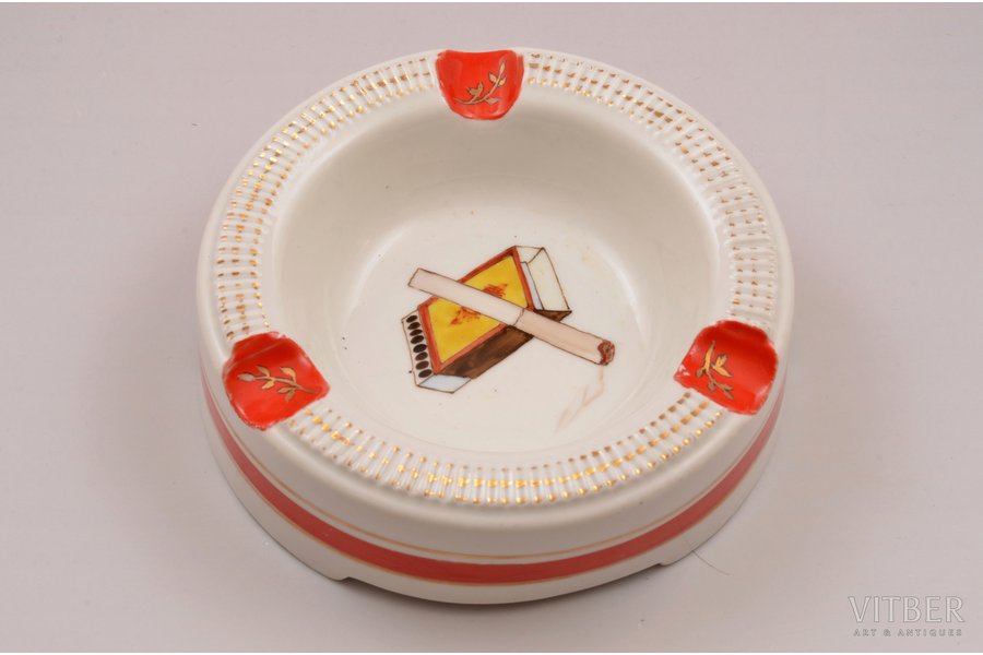 ashtray, porcelain, Rīga porce...