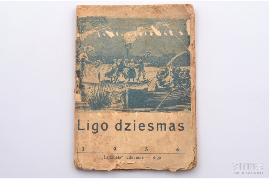 booklet, "Līgo dziesmas", compiled by Ed. Alainis, 64 pages, Latvia, 1936, 14.4 x 10.2 cm, publisher "Laikmets", Riga