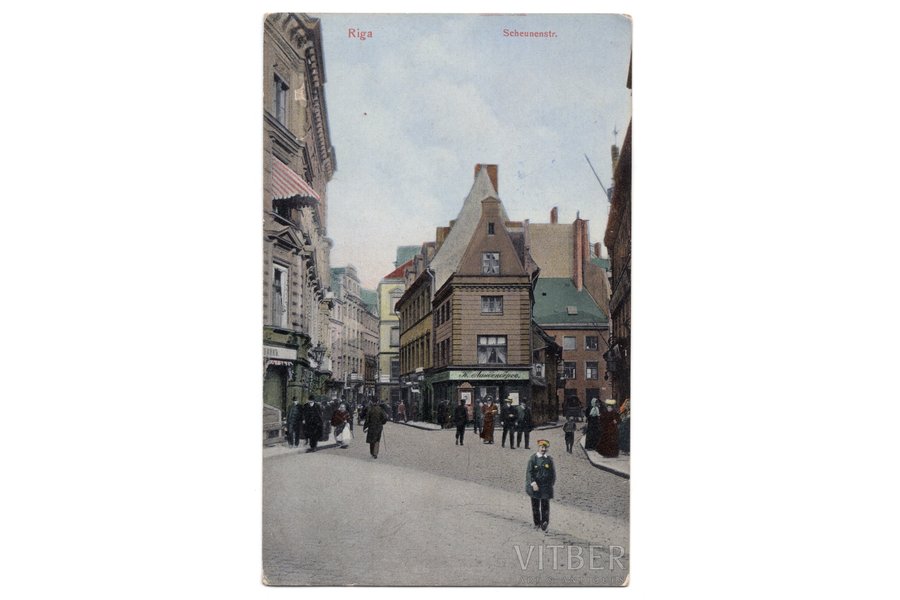 postcard, Old Riga, Latvia, Russia, beginning of 20th cent., 14x9 cm