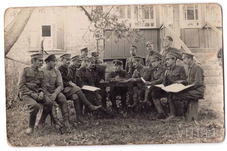 фотография, Латвийская армия, Период борьбы за освобождение, Латвия, начало 20-го века, 14x9 см