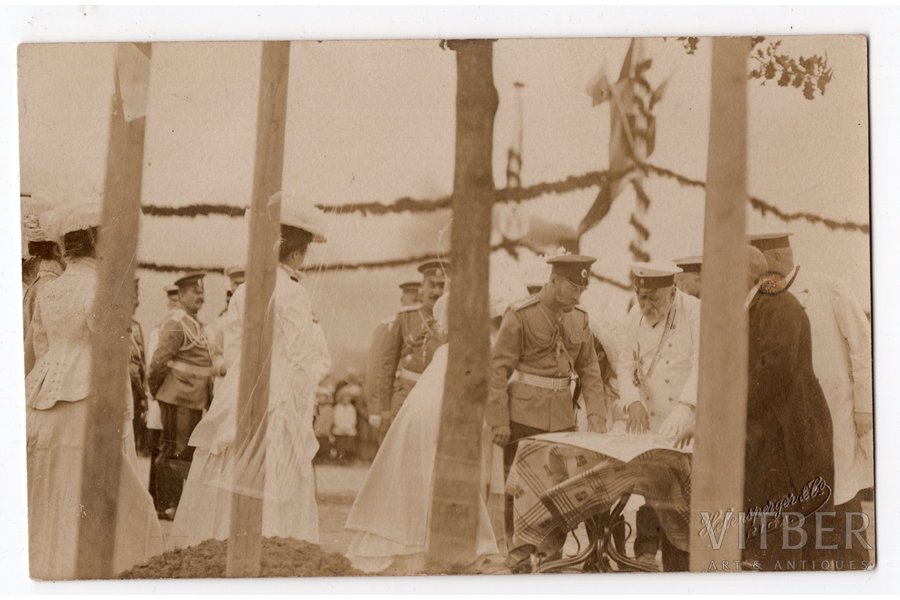 фотография, Рига, визит царя Николая II, Латвия, Российская империя, начало 20-го века, 13,6x8,6 см