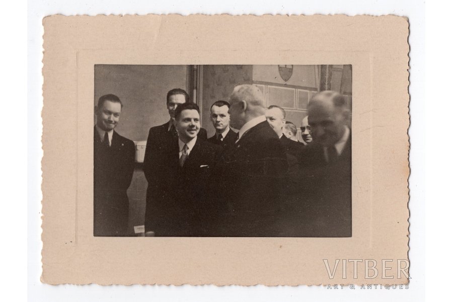 fotogrāfija, Latvijas Valsts prezidents Kārlis Ulmanis, Latvija, 20. gs. 20-30tie g., 11,6x8,6 cm