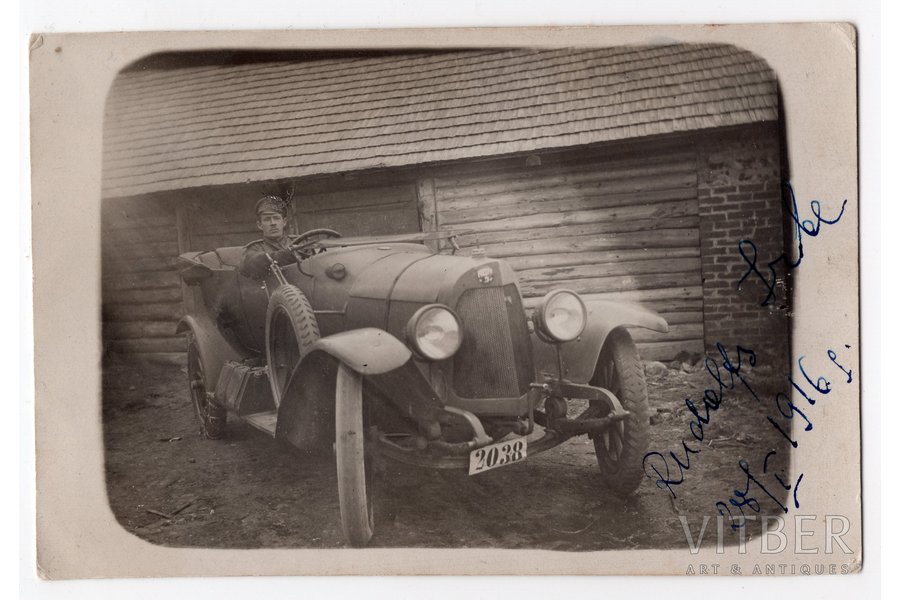 фотография, легковой автомобиль, Российская империя, начало 20-го века, 13x8,8 см