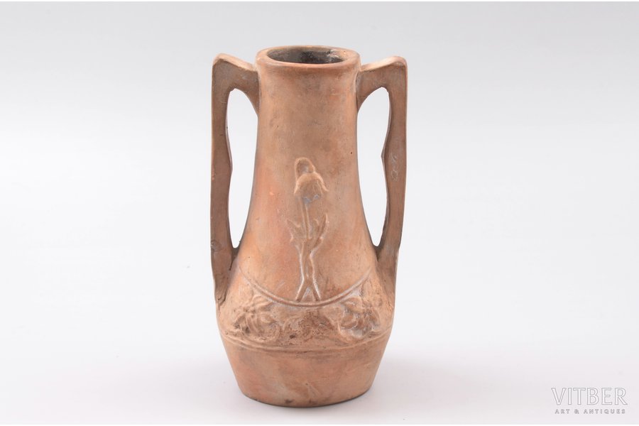 vase, Art Nouveau, ceramics, Riga (Latvia), the 20ties of 20th cent., 15.5 cm