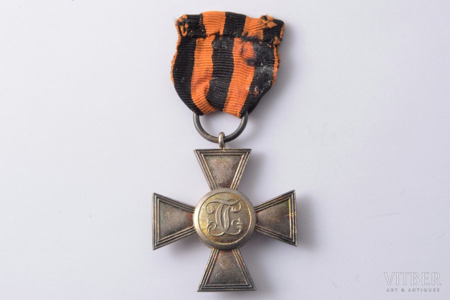 badge, Cross of St. George without class designation, Russia, Germany, beginning of 20th cent., 42.5 х 38 mm, 13 g, private jeweler