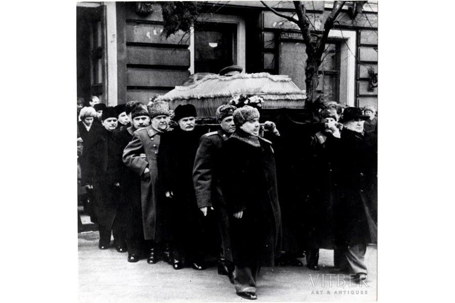 photography, Stalin's funeral (photo by Credit LIFE Magazine), USSR, 1953, 18.3x18.3 cm