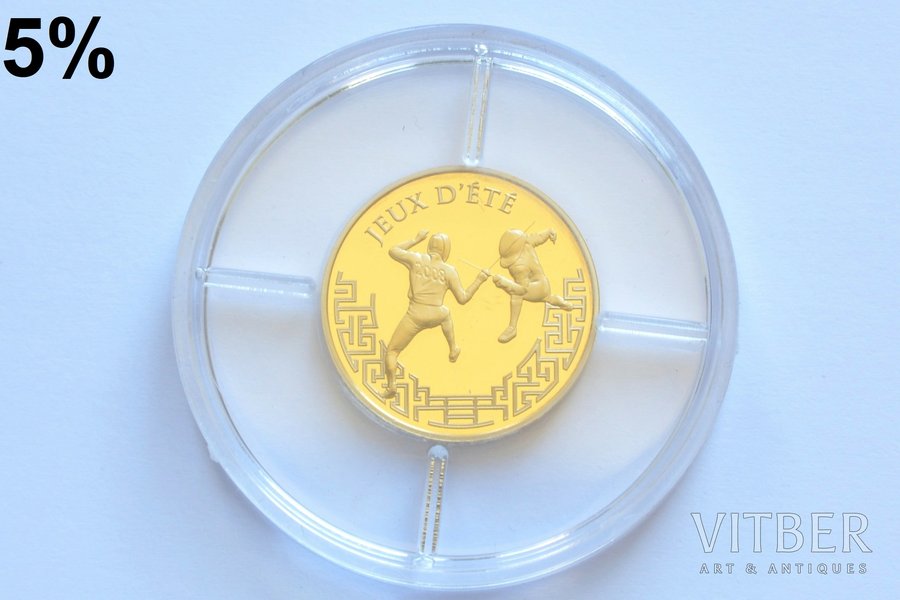Francija, 10 eiro, 2006 g., "Žans Batists Bernadots", zelts, 920 prove, 8.45 g, tīra zelta svars 7.78 g, KM# 1446