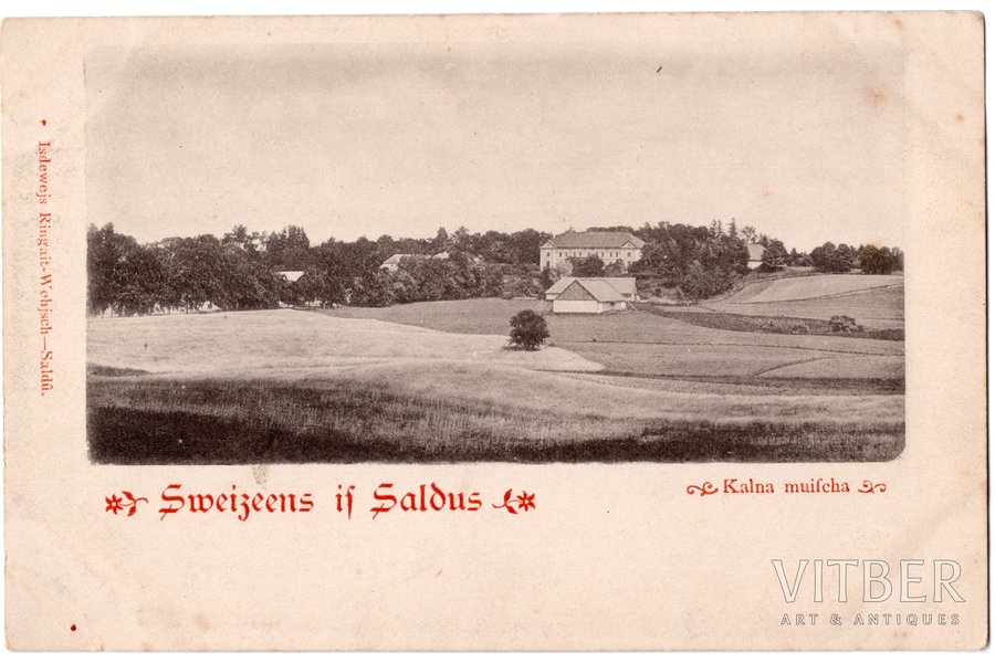 открытка, Салдус, Латвия, Российская империя, начало 20-го века, 14.2x9.2 см