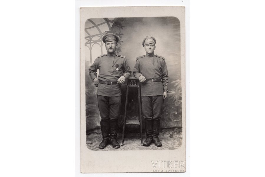 фотография, кавалер Георгиевского креста, Российская империя, начало 20-го века, 13.6x8.6 см