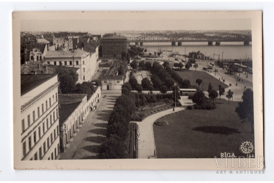photography, Riga, Daugava embankment, Russia, beginning of 20th cent., 13.4x8.3 cm