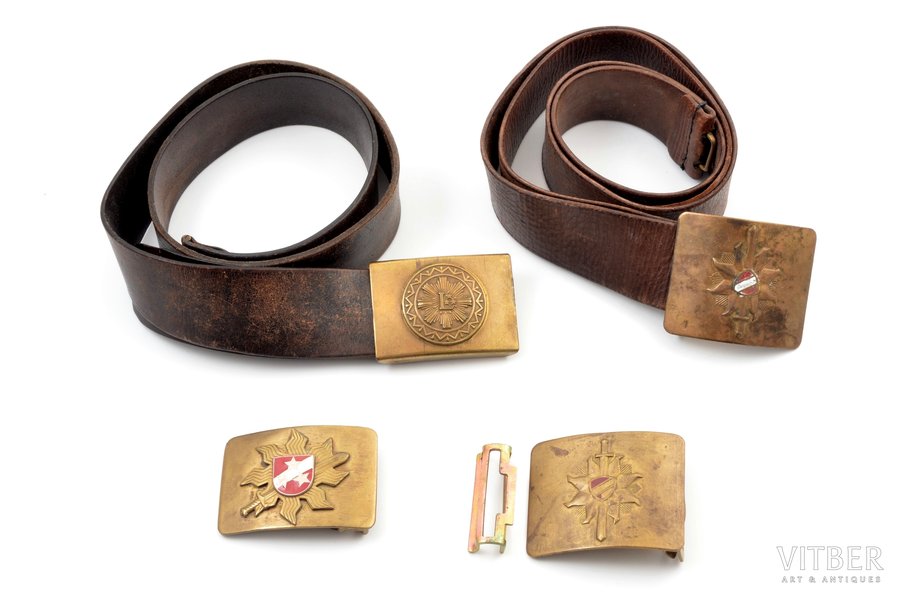 a belt, buckle, Latvian army, Latvia, the 90ies of 20th cent.