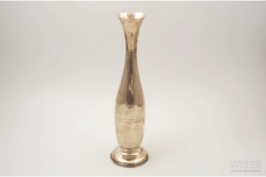 ваза, серебро, 830 проба, 232.5 г, h 29.5 см, 1956 г., Финляндия