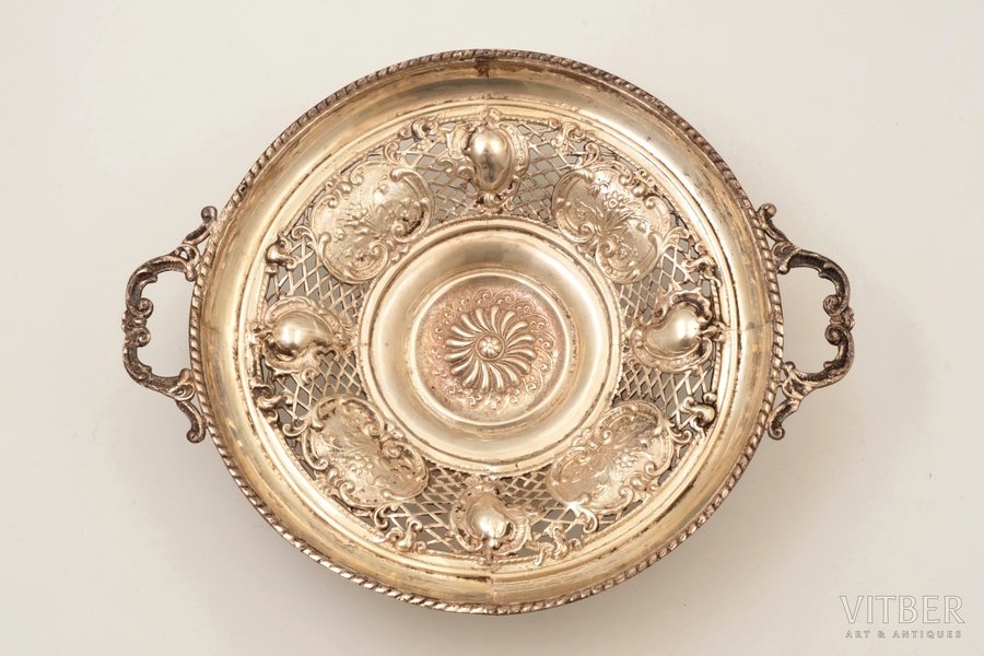 biscuit tray, silver, 830 stan...