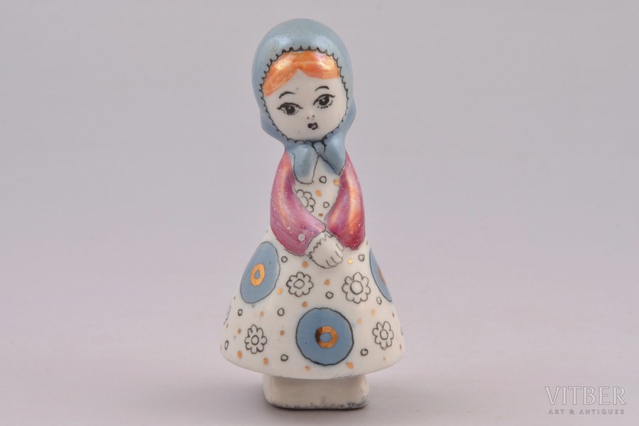 figurine, Girl with headscarf,...