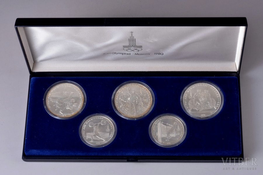 set of 5 coins "XXII Olympiad...