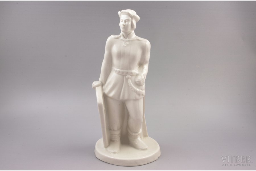 figurine, Lachplesis, porcelain, Riga (Latvia), J.K.Jessen manufactory, the 40ies of 20th cent., 27.5 cm