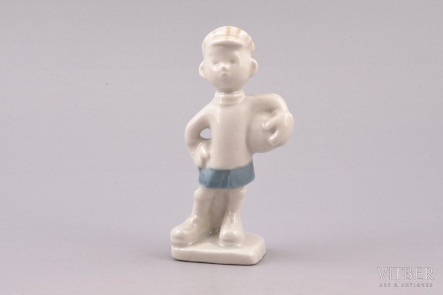 figurine, Goalkeeper, porcelai...