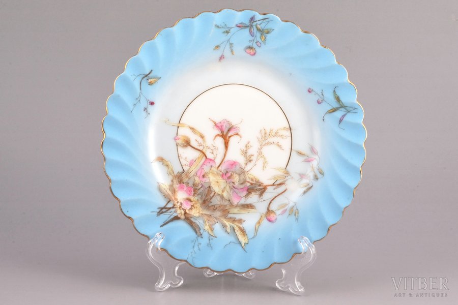 decorative plate, porcelain, Ø 18 cm, Depot de vaisselles etrangeres a St. Petersbourg
