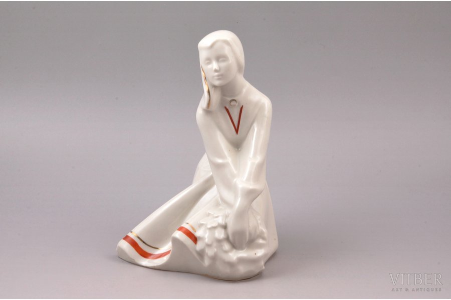 figurine, Ligo, porcelain, Riga (Latvia), USSR, Riga porcelain factory, molder - Rimma Pancehovskaya, the 50-60ies of 20th cent., 18.5 cm, second grade
