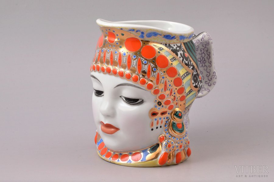 a cup, "Milk", porcelain, LFZ - Lomonosov porcelain factory, shape by Danjko Natalia, USSR, the 50ies of 20th cent., h 13.7 cm