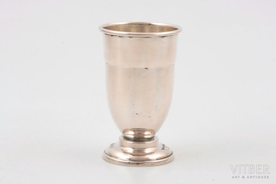 little glass, silver, 830s standard, 25.2 g, 7 cm, Telemark, Norway