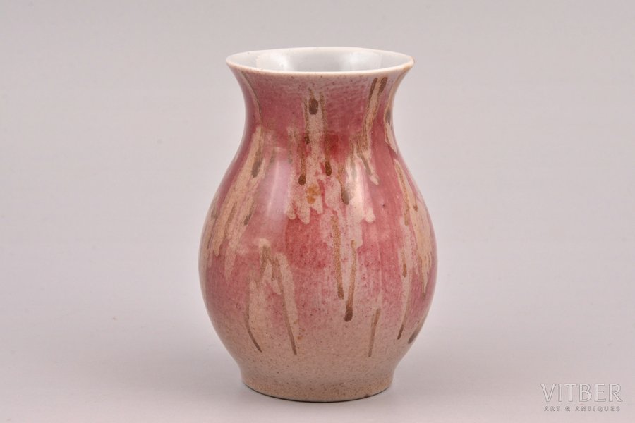 small vase, porcelain, J. K. Jessen factory, Riga (Latvia), 1941-1945, 9 cm