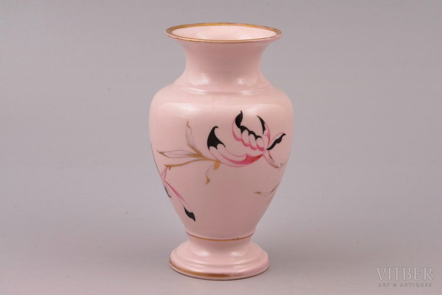 small vase, porcelain (pink co...