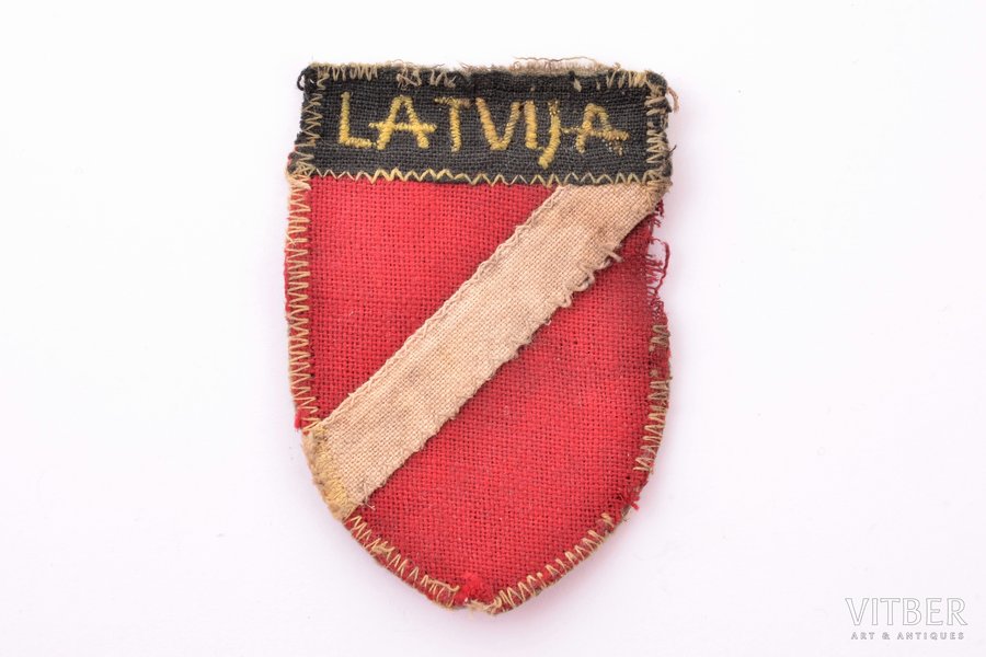 patch, The Latvian Legion, 7.3 x 5.2 cm, Latvia, the 40ies of 20th cent.
